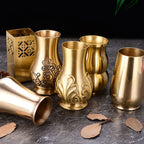 Chinese Lucky Charm Tea Set Brass Storage Jar Household Tea Clamp Tea Knife Tea Fork T - Grand Goldman