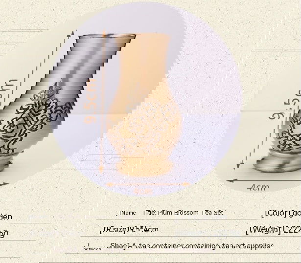 Chinese Lucky Charm Tea Set Brass Storage Jar Household Tea Clamp Tea Knife Tea Fork T - Grand Goldman