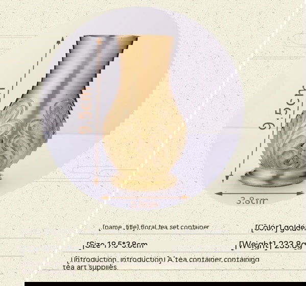 Chinese Lucky Charm Tea Set Brass Storage Jar Household Tea Clamp Tea Knife Tea Fork T - Grand Goldman