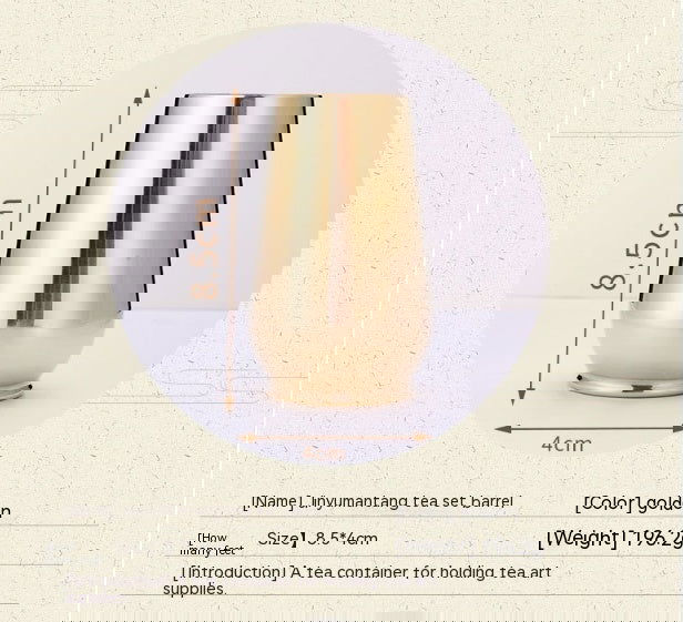 Chinese Lucky Charm Tea Set Brass Storage Jar Household Tea Clamp Tea Knife Tea Fork T - Grand Goldman