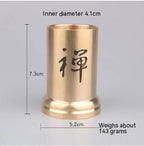 Chinese Lucky Charm Tea Set Brass Storage Jar Household Tea Clamp Tea Knife Tea Fork T - Grand Goldman