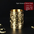 Chinese Lucky Charm Tea Set Brass Storage Jar Household Tea Clamp Tea Knife Tea Fork T - Grand Goldman