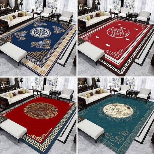 Chinese Style Carpet For Household Bedroom - Grand Goldman