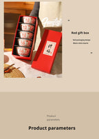 Chinese Style Ceramic Bowl Home Rice Bowl Set - Grand Goldman