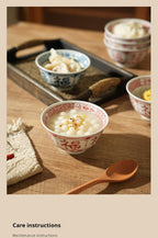 Chinese Style Ceramic Bowl Home Rice Bowl Set - Grand Goldman