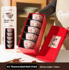 Chinese Style Ceramic Bowl Home Rice Bowl Set - Grand Goldman