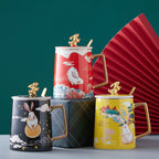 Chinese Style Ceramic Cup Gift Box Office - Grand Goldman