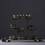 Chinese Zodiac Kung Fu Ceramic Artisanal Tea Cup Set - Grand Goldman