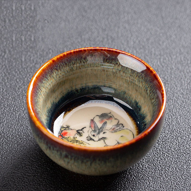 Chinese Zodiac Kung Fu Ceramic Artisanal Tea Cup Set - Grand Goldman