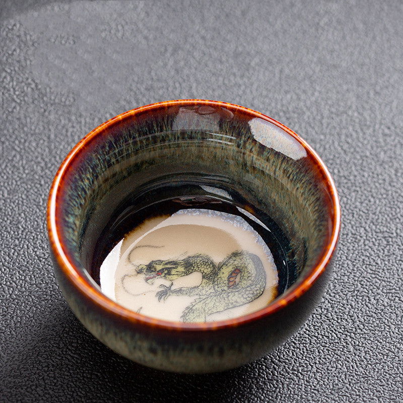 Chinese Zodiac Kung Fu Ceramic Artisanal Tea Cup Set - Grand Goldman