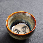 Chinese Zodiac Kung Fu Ceramic Artisanal Tea Cup Set - Grand Goldman