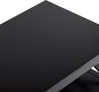 ChooChoo Oxford Coffee Table with Thicker Legs, Black Wood Coffee Table with Storage for Living Room - Grand Goldman