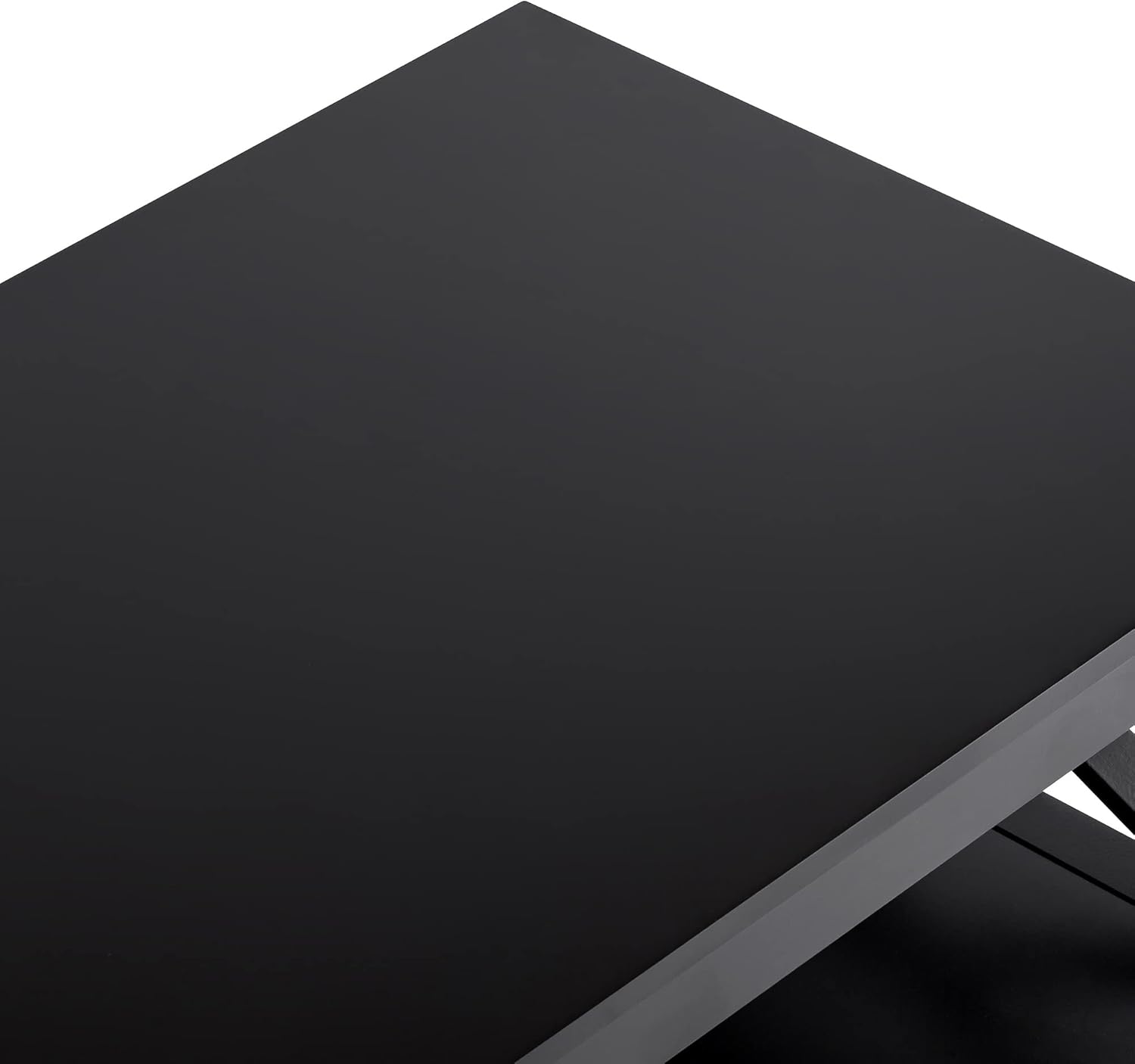 ChooChoo Oxford Coffee Table with Thicker Legs, Black Wood Coffee Table with Storage for Living Room - Grand Goldman