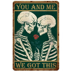 Choose Something Fun Skull Metal Tin Signs Posters Plate Wall Decor for Garage Bars Man Cave Cafe Clubs Retro Posters Plaque - Grand Goldman