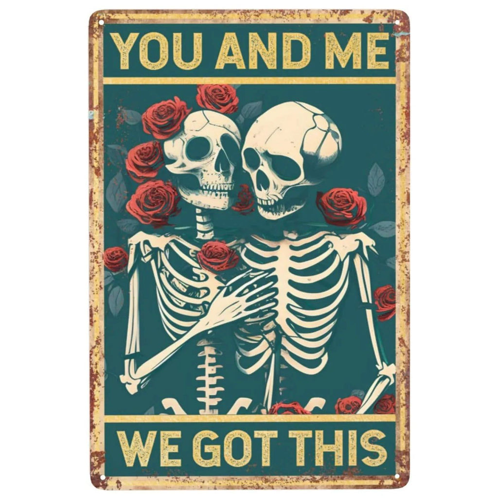 Choose Something Fun Skull Metal Tin Signs Posters Plate Wall Decor for Garage Bars Man Cave Cafe Clubs Retro Posters Plaque - Grand Goldman