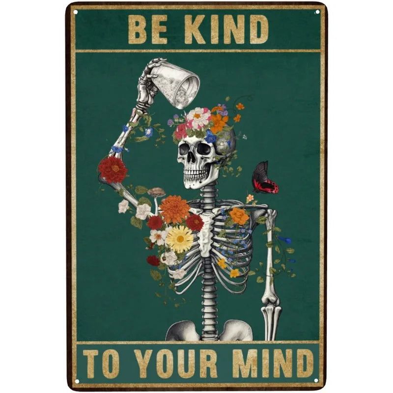 Choose Something Fun Skull Metal Tin Signs Posters Plate Wall Decor for Garage Bars Man Cave Cafe Clubs Retro Posters Plaque - Grand Goldman
