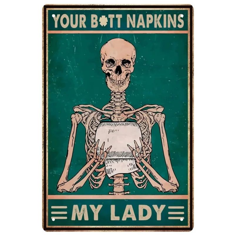 Choose Something Fun Skull Metal Tin Signs Posters Plate Wall Decor for Garage Bars Man Cave Cafe Clubs Retro Posters Plaque - Grand Goldman