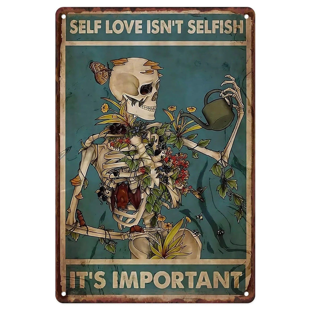 Choose Something Fun Skull Metal Tin Signs Posters Plate Wall Decor for Garage Bars Man Cave Cafe Clubs Retro Posters Plaque - Grand Goldman