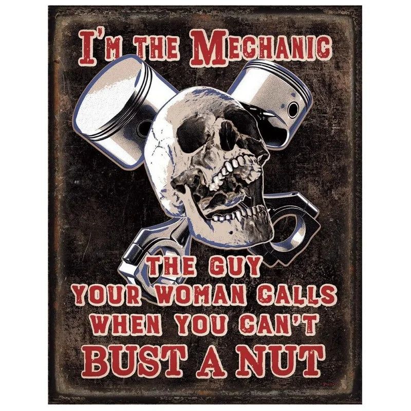 Choose Something Fun Skull Metal Tin Signs Posters Plate Wall Decor for Garage Bars Man Cave Cafe Clubs Retro Posters Plaque - Grand Goldman