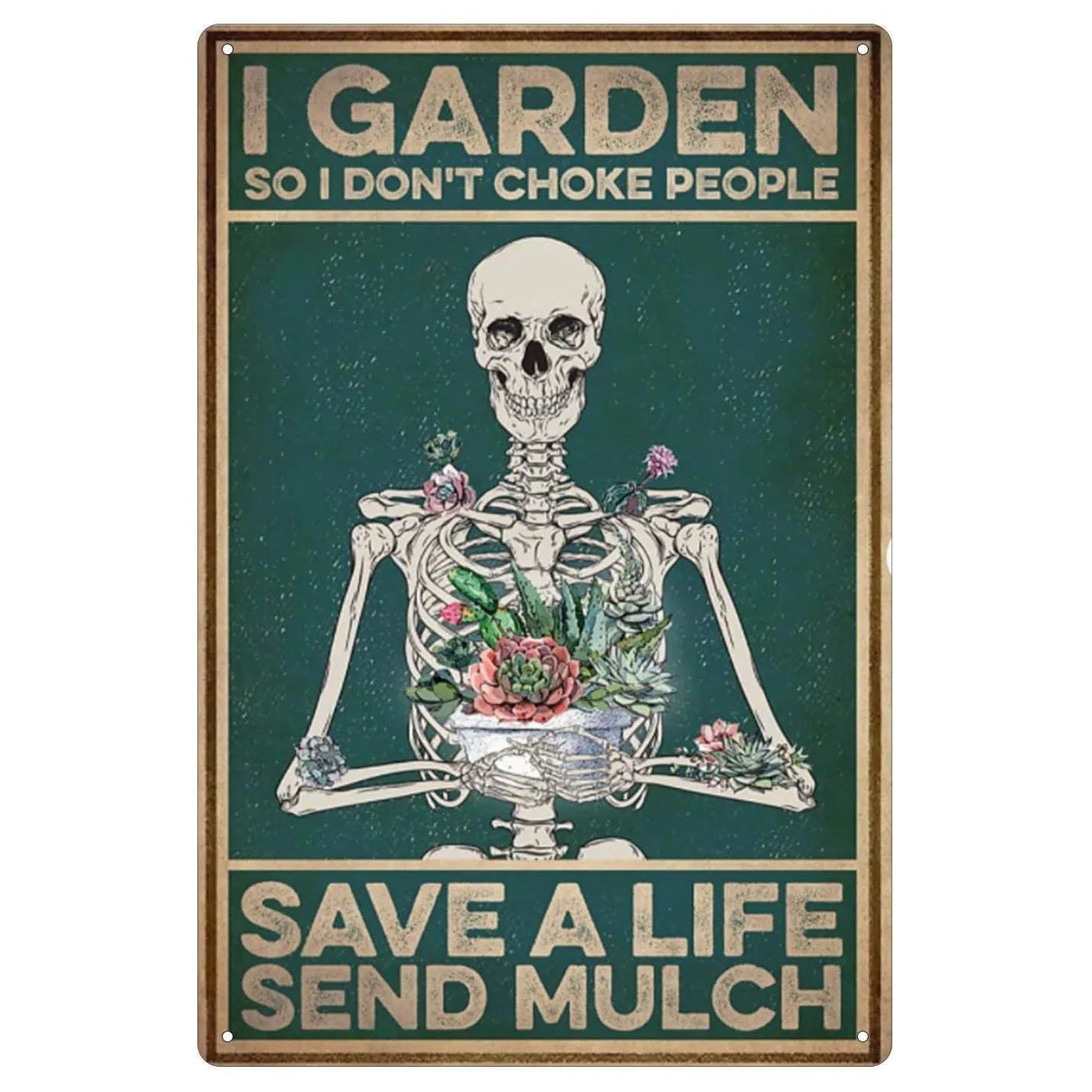 Choose Something Fun Skull Metal Tin Signs Posters Plate Wall Decor for Garage Bars Man Cave Cafe Clubs Retro Posters Plaque - Grand Goldman