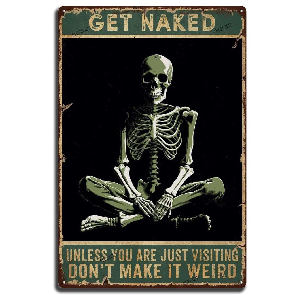 Choose Something Fun Skull Metal Tin Signs Posters Plate Wall Decor for Garage Bars Man Cave Cafe Clubs Retro Posters Plaque - Grand Goldman