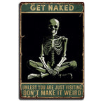 Choose Something Fun Skull Metal Tin Signs Posters Plate Wall Decor for Garage Bars Man Cave Cafe Clubs Retro Posters Plaque - Grand Goldman