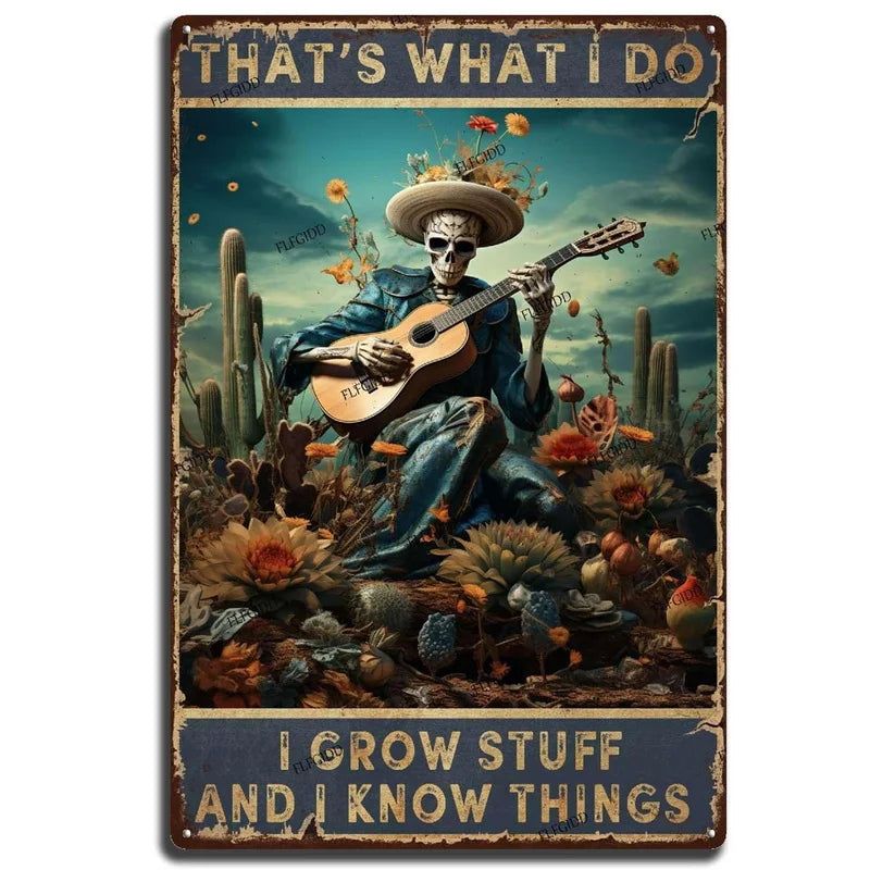 Choose Something Fun Skull Metal Tin Signs Posters Plate Wall Decor for Garage Bars Man Cave Cafe Clubs Retro Posters Plaque - Grand Goldman