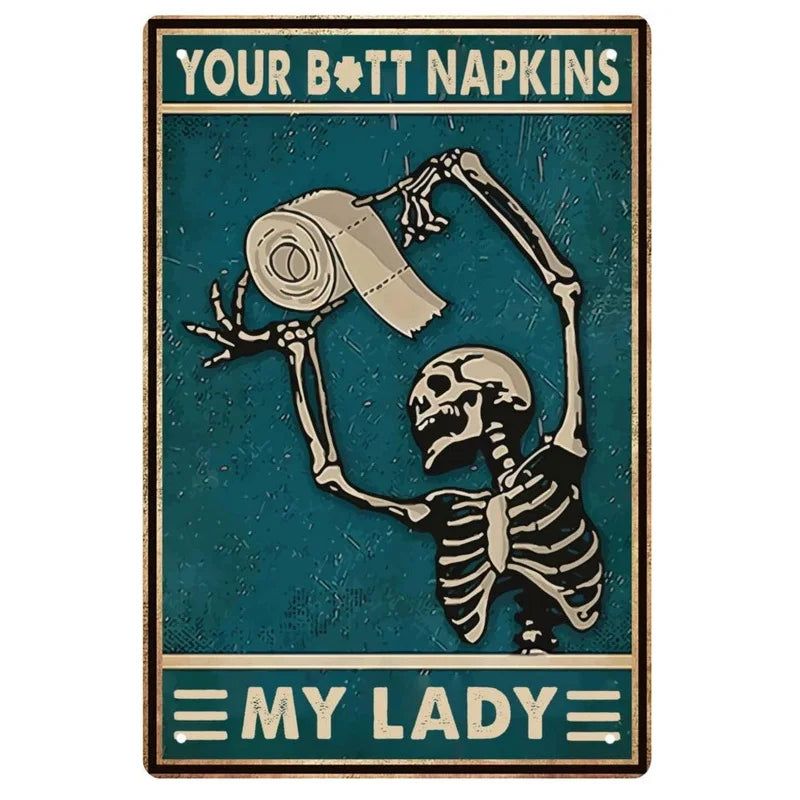 Choose Something Fun Skull Metal Tin Signs Posters Plate Wall Decor for Garage Bars Man Cave Cafe Clubs Retro Posters Plaque - Grand Goldman