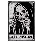 Choose Something Fun Skull Metal Tin Signs Posters Plate Wall Decor for Garage Bars Man Cave Cafe Clubs Retro Posters Plaque - Grand Goldman