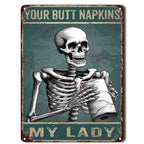 Choose Something Fun Skull Metal Tin Signs Posters Plate Wall Decor for Garage Bars Man Cave Cafe Clubs Retro Posters Plaque - Grand Goldman