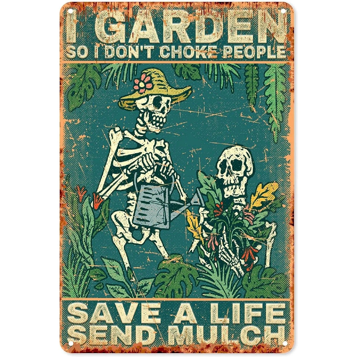 Choose Something Fun Skull Metal Tin Signs Posters Plate Wall Decor for Garage Bars Man Cave Cafe Clubs Retro Posters Plaque - Grand Goldman