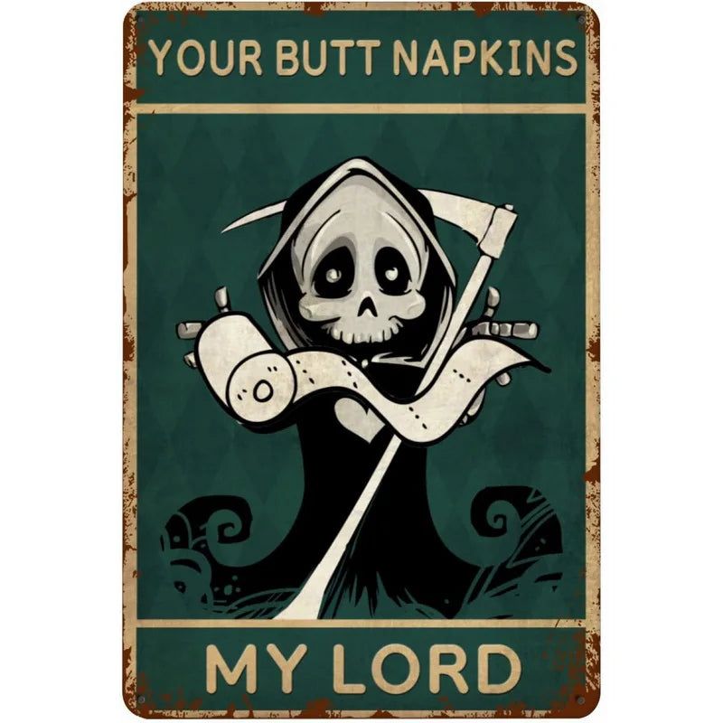 Choose Something Fun Skull Metal Tin Signs Posters Plate Wall Decor for Garage Bars Man Cave Cafe Clubs Retro Posters Plaque - Grand Goldman