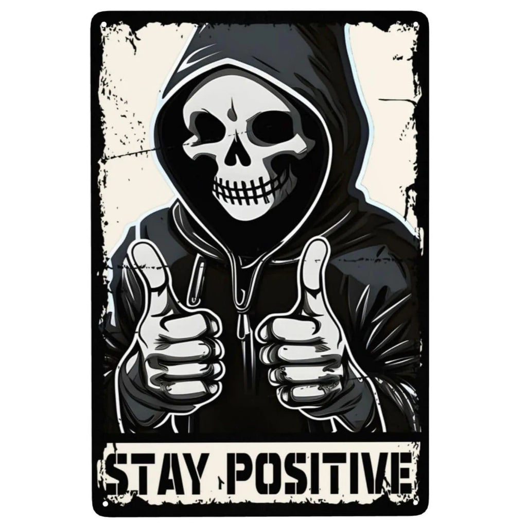 Choose Something Fun Skull Metal Tin Signs Posters Plate Wall Decor for Garage Bars Man Cave Cafe Clubs Retro Posters Plaque - Grand Goldman