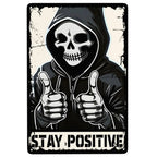 Choose Something Fun Skull Metal Tin Signs Posters Plate Wall Decor for Garage Bars Man Cave Cafe Clubs Retro Posters Plaque - Grand Goldman