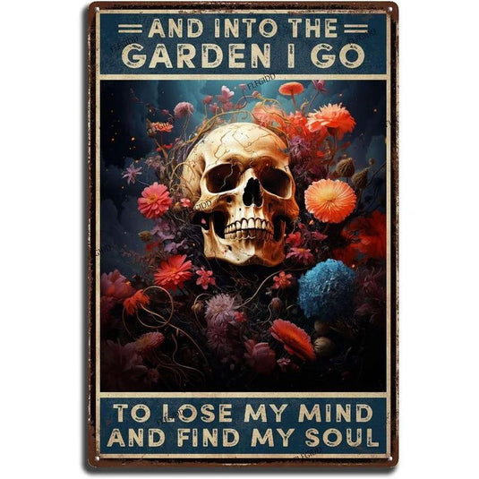 Choose Something Fun Skull Metal Tin Signs Posters Plate Wall Decor for Garage Bars Man Cave Cafe Clubs Retro Posters Plaque - Grand Goldman