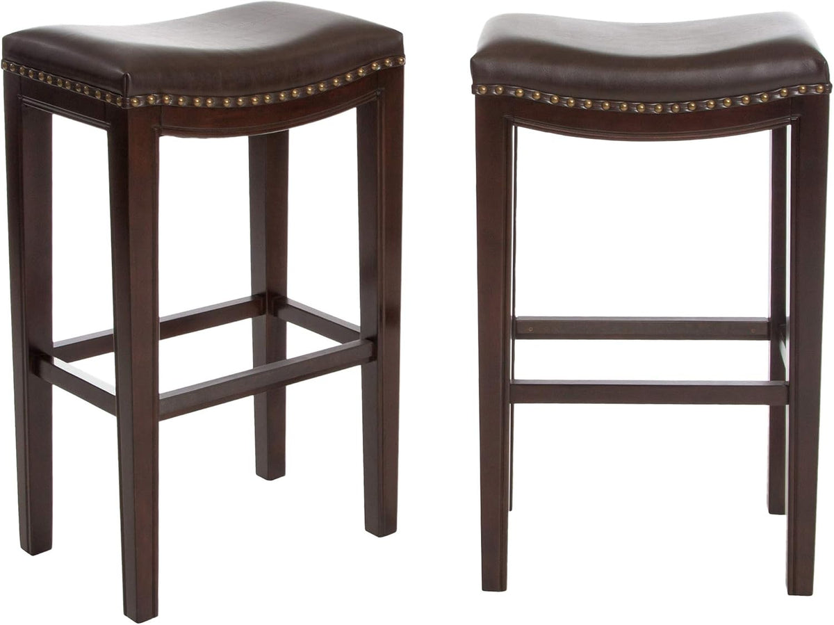 Christopher Knight Home Avondale Backless Bar Stools,12"D x 18.13"W x 30"H, 2-Pcs Set, Brown - Grand Goldman