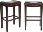 Christopher Knight Home Avondale Backless Bar Stools,12"D x 18.13"W x 30"H, 2-Pcs Set, Brown - Grand Goldman