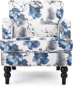 Christopher Knight Home Boaz Fabric Club Chair - Floral Print - Grand Goldman