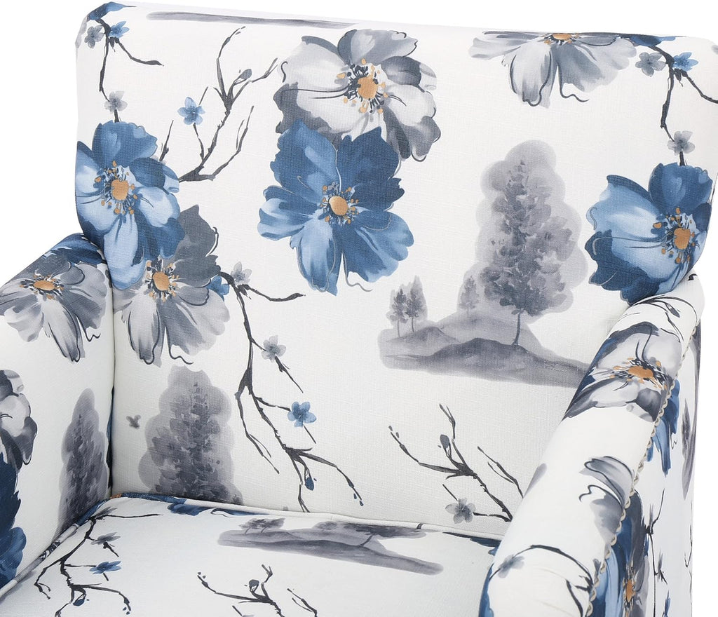 Christopher Knight Home Boaz Fabric Club Chair - Floral Print - Grand Goldman