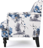 Christopher Knight Home Boaz Fabric Club Chair - Floral Print - Grand Goldman