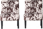 Christopher Knight Home Kendal Traditional Fabric Accent Chair, Print, Matte Black, 22.5D x 29.5W x 32H in - Grand Goldman