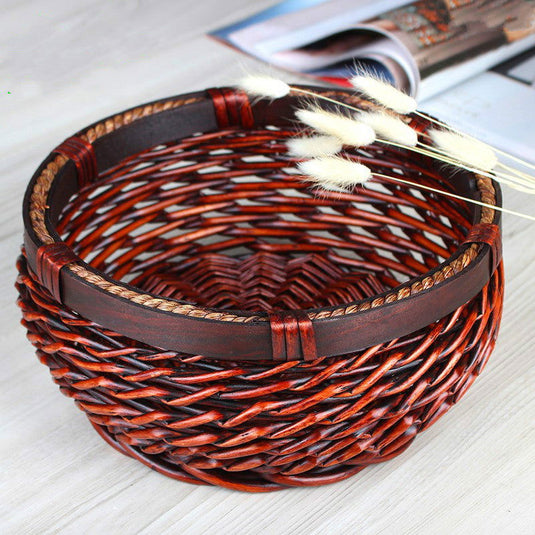 Circular rattan basket for storage - Grand Goldman