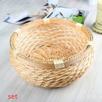 Circular rattan basket for storage - Grand Goldman