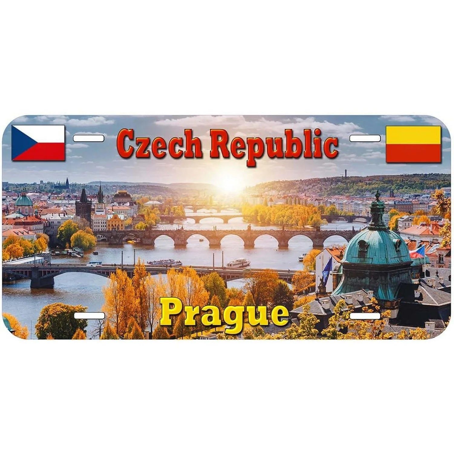 City License Plate New York Zurich Athens Toronto Vintage Rusty Metal Tin Sign Metal Car Tag 6X12 Inches For Garage Cafe Bar Pub - Grand Goldman