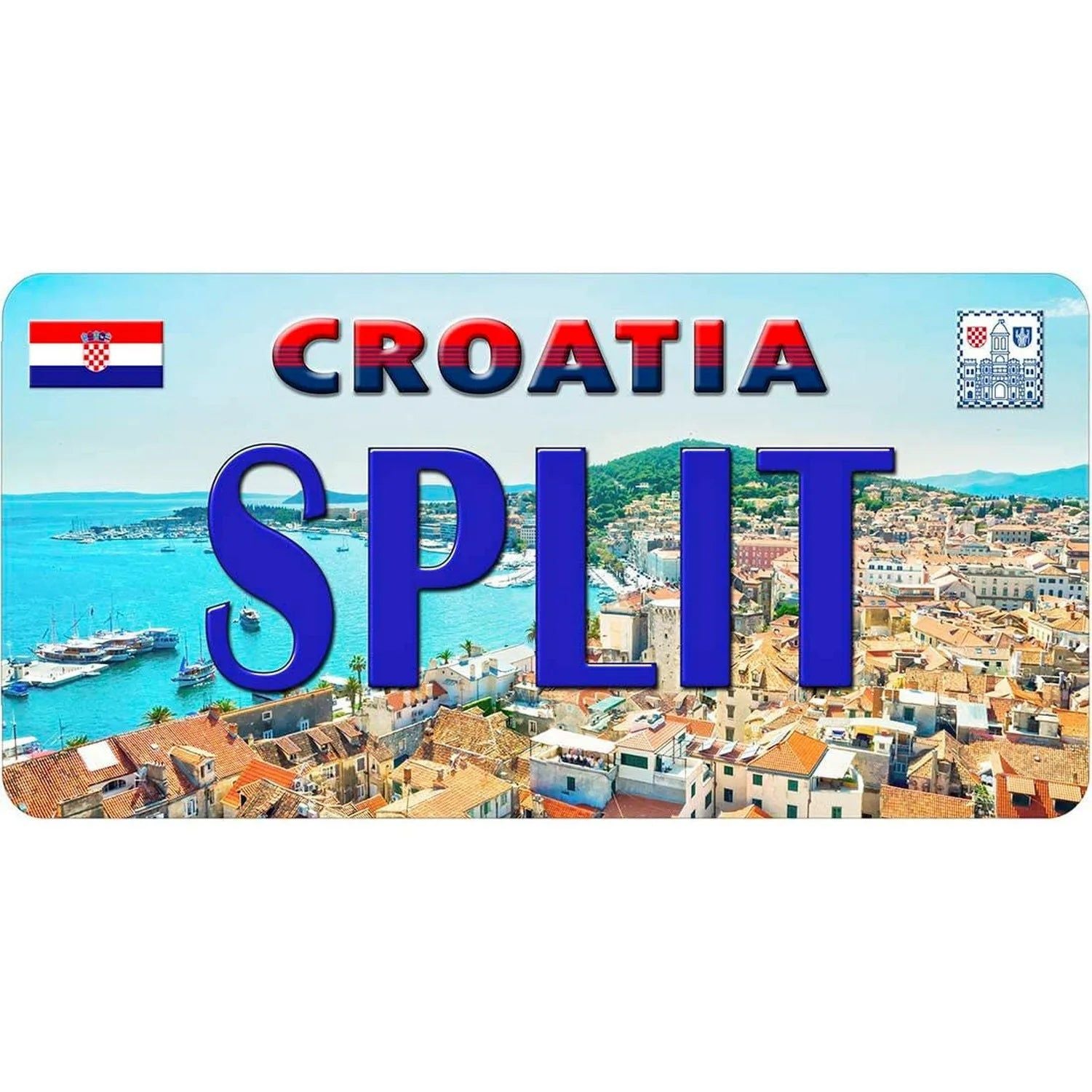 City License Plate New York Zurich Athens Toronto Vintage Rusty Metal Tin Sign Metal Car Tag 6X12 Inches For Garage Cafe Bar Pub - Grand Goldman