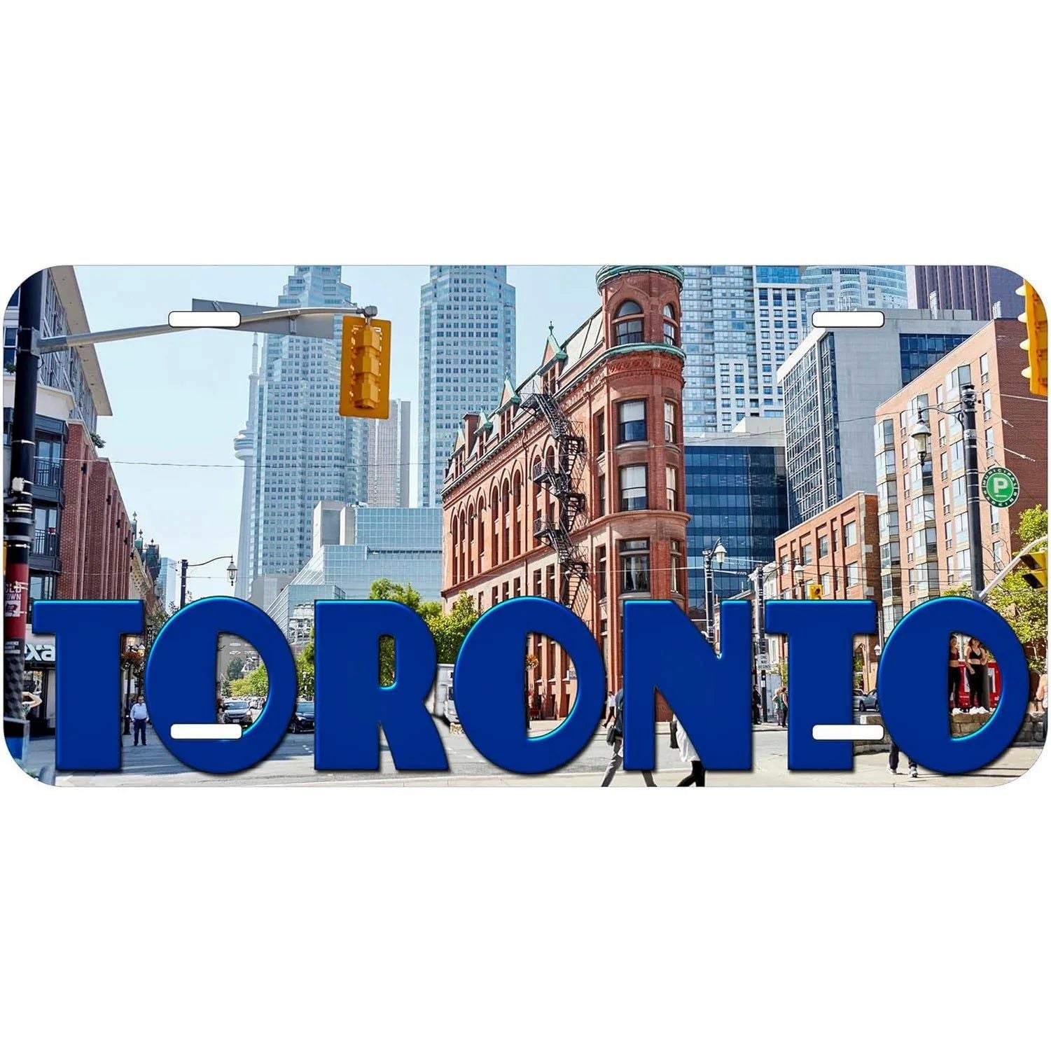 City License Plate New York Zurich Athens Toronto Vintage Rusty Metal Tin Sign Metal Car Tag 6X12 Inches For Garage Cafe Bar Pub - Grand Goldman