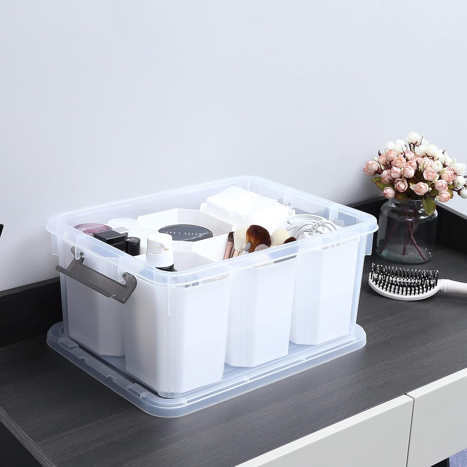 Citylife 17 QT Plastic Storage Bins Clear Storage Box with Lids Multipurpose Stackable Storage Containers for Organizing Tool, Craft, Crayon - Grand Goldman