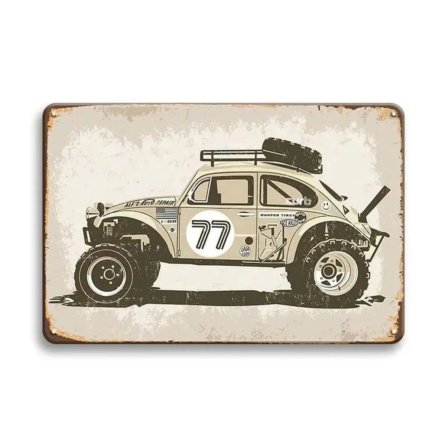 Classic Car Metal Tin Signs Vintage Auto Retro Tin Plaque Man Cave Game Room Decor Home Bar Club Cafe Garage Wall Art Decoration - Grand Goldman