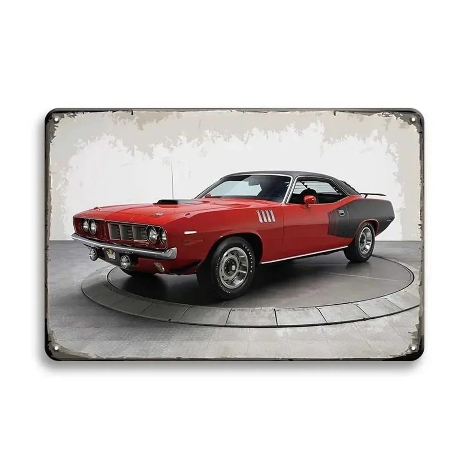 Classic Car Metal Tin Signs Vintage Auto Retro Tin Plaque Man Cave Game Room Decor Home Bar Club Cafe Garage Wall Art Decoration - Grand Goldman