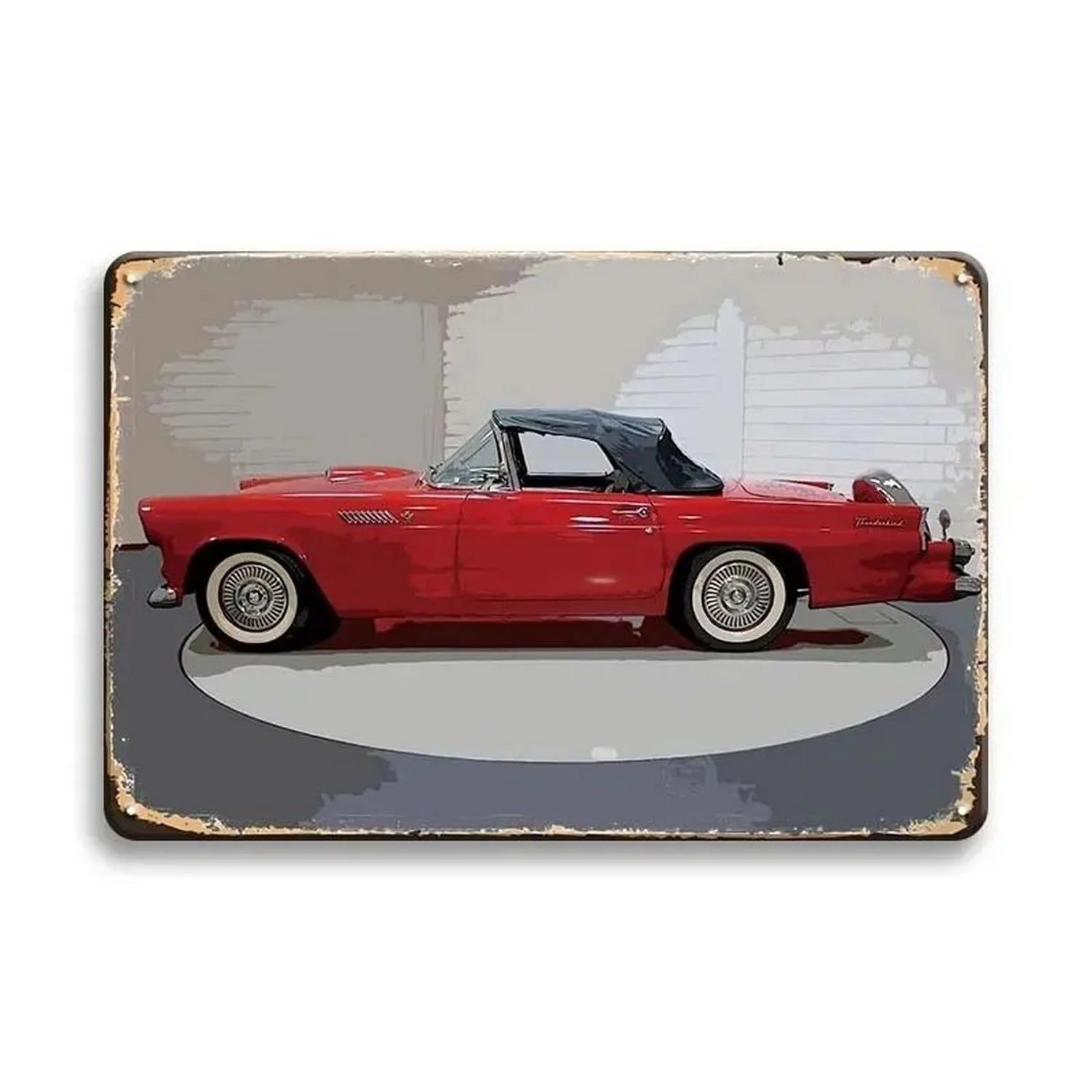 Classic Car Metal Tin Signs Vintage Auto Retro Tin Plaque Man Cave Game Room Decor Home Bar Club Cafe Garage Wall Art Decoration - Grand Goldman